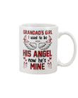 Plaid Red Gift For Grandad I Used To Be His Angel Mug