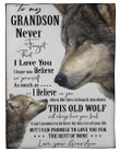 This Old Wolf Will Have Your Back Wolf Sherpa Fleece Blanket Granann Gift For Grandson Sherpa Fleece Blanket
