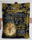 Yellow Mandala You Will Always Be My Baby Girls Grandma Gift For Granddaughter Sherpa Fleece Blanket Sherpa Blanket