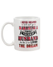 Marrying A Perfect Freaking Husband Plaid Red Gift For Husband Mug