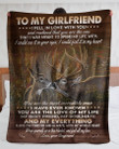 Deer Gift For Girlfriend You Are The Love Of My Life Sherpa Fleece Blanket Sherpa Blanket
