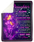 Always Be There To Support You Galaxy Sherpa Fleece Blanket Mom Gift For Daughter Sherpa Blanket