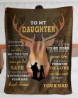 Your Journey In Life May Take You Dad Gift For Daughter Sherpa Blanket