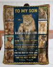 Lion Picture Frames Mom Gift For Son Love You For The Rest Of Mine Sherpa Fleece Blanket Sherpa Blanket
