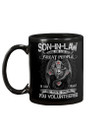 Gift For Son In Law Dragon Skull Cross You Volunteered Mug