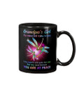 Gift For Angel Grandpa Dragonfly My Mind Still Talks Mug
