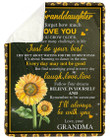I Love You As You Grow Older Gift For Granddaughter Sherpa Blanket