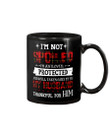 Thank For My Husband Plaid Red Gift For Family Mug