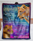 Lion Grandma Gift For Graddaughter This Old Lioness Will Always Have Your Back Sherpa Blanket