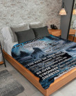 I Pray You'll Always Be Safe Dad Gift For Daughter Sherpa Blanket