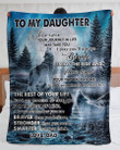 I Pray You'll Always Be Safe Dad Gift For Daughter Sherpa Blanket