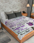 Thank For Making Me Life Fuller Purple Butterflies Sherpa Fleece Blanket Dad Gift For Daughter Sherpa Blanket