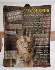 You Are Special Lion Grandma Gift For Granddaughter Sherpa Fleece Blanket Sherpa Blanket