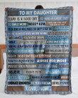 Mom Gift For Daughter Make A Difference Sherpa Fleece Blanket Sherpa Blanket