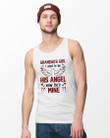 Plaid Red Gift For Grandad I Used To Be His Angel Unisex Tank Top