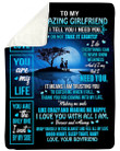 You Are My Life Gift For Girlfriend Sherpa Fleece Blanket Sherpa Blanket