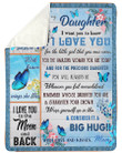 Love You For The Little Girl That You Were Sherpa Fleece Blanket Mam Gift For Daughter Sherpa Blanket