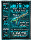 Loving You Is My Life Sea Turtle Gift For Darling Sherpa Fleece Blanket