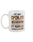 I'm Just Loved Protected By My Husband Camo Gift For Family Mug