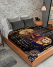 You Mean The World To Me Lion Reflection Sherpa Fleece Blanket Mom Gift For Son Sherpa Blanket