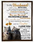 I Love You With All My Heart Wife Gift For Husband Wolf Sherpa Fleece Blanket Sherpa Blanket