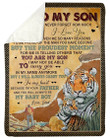 You Will Always Be My Baby Boy Dad Gift For Son Sherpa Blanket