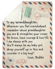 Always Be My Baby Girl Love Letter Sherpa Fleece Blanket Bubbe Gift For Granddaughter Sherpa Blanket