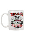 This Girl Loves Her Husband Plaid Red Gift For Husband Mug