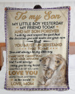 Mom Gift For Son You Must Understand That To Me Sherpa Fleece Blanket Sherpa Blanket