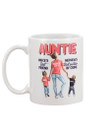 Orange Pink How Important Of Auntie For Niece And Nephew Family Gift Mug