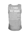 5 Things You Should Know About My Mom Grumpy Woman Custom Name Gift For Mama Unisex Tank Top