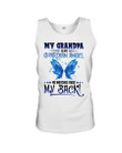 Gift For Angel Grandpa Blue Butterfly My Grandpa Is My Guardian Angel Unisex Tank Top