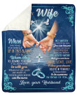 Husband Gift For Wife I'll Always Be With You Hand In Hand Sherpa Fleece Blanket Sherpa Blanket