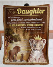 Great Gift For Daughter Lion King Will Always Have Your Back Sherpa Blanket