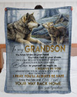You Have Brains In Your Head Wolf Sherpa Fleece Blanket Grandma Gift For Grandson Sherpa Blanket