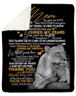 Gift For Mom Lion You Gave Me Love And Watched Me Grow Sherpa Fleece Blanket Sherpa Blanket