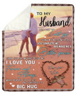 Gift For Husband Sunrise I Love You Forever And Always Sherpa Fleece Blanket Sherpa Blanket