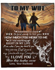 Hunting Husband Gift For Wife How Much You Mean To Me Sherpa Fleece Blanket Sherpa Blanket