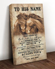 Horse I Married You Gift For Husband Custom Name Matte Canvas Matte Canvas