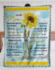 Great Gift For Mom You Are My Sunshine Sherpa Blanket