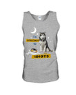 I'm Intolerant To Lactose And Idiots Siberian Husky Gift For Dog Lovers Unisex Tank Top