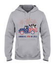 America 4th Of July Truck Boston Terrier Gift For Dog Lovers Hoodie