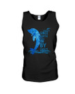 Blue Dolphin By Choice Gift For Dolphin Lovers Unisex Tank Top
