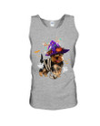 Nice Halloween Witch Yorkshire Terrier Gift For Dog Lovers Unisex Tank Top
