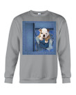 English Bulldog Many Denim Pockets Gift For Dog Lovers Sweatshirt