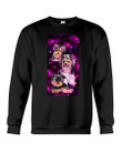 Lovely Coffee Cup With Purpel Rose Gift For Yorkshire Terrier Lovers Sweatshirt