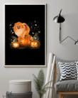Magical Halloween Night Pomeranian Gift For Dog Lovers Vertical Poster
