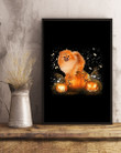 Magical Halloween Night Pomeranian Gift For Dog Lovers Vertical Poster
