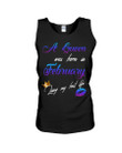 A Queen Was Born In February Birthday Gift Unisex Tank Top