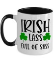 Iris Lass Full Of Sass Shamrock St. Patrick's Day Printed Accent Mug